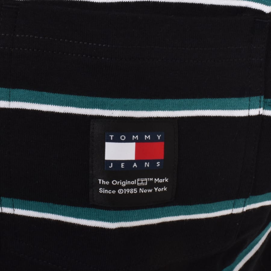 Tommy Jeans Easy Stripe T Shirt BlackTommy Jeans Easy Stripe T Shirt Black Male XX Large
